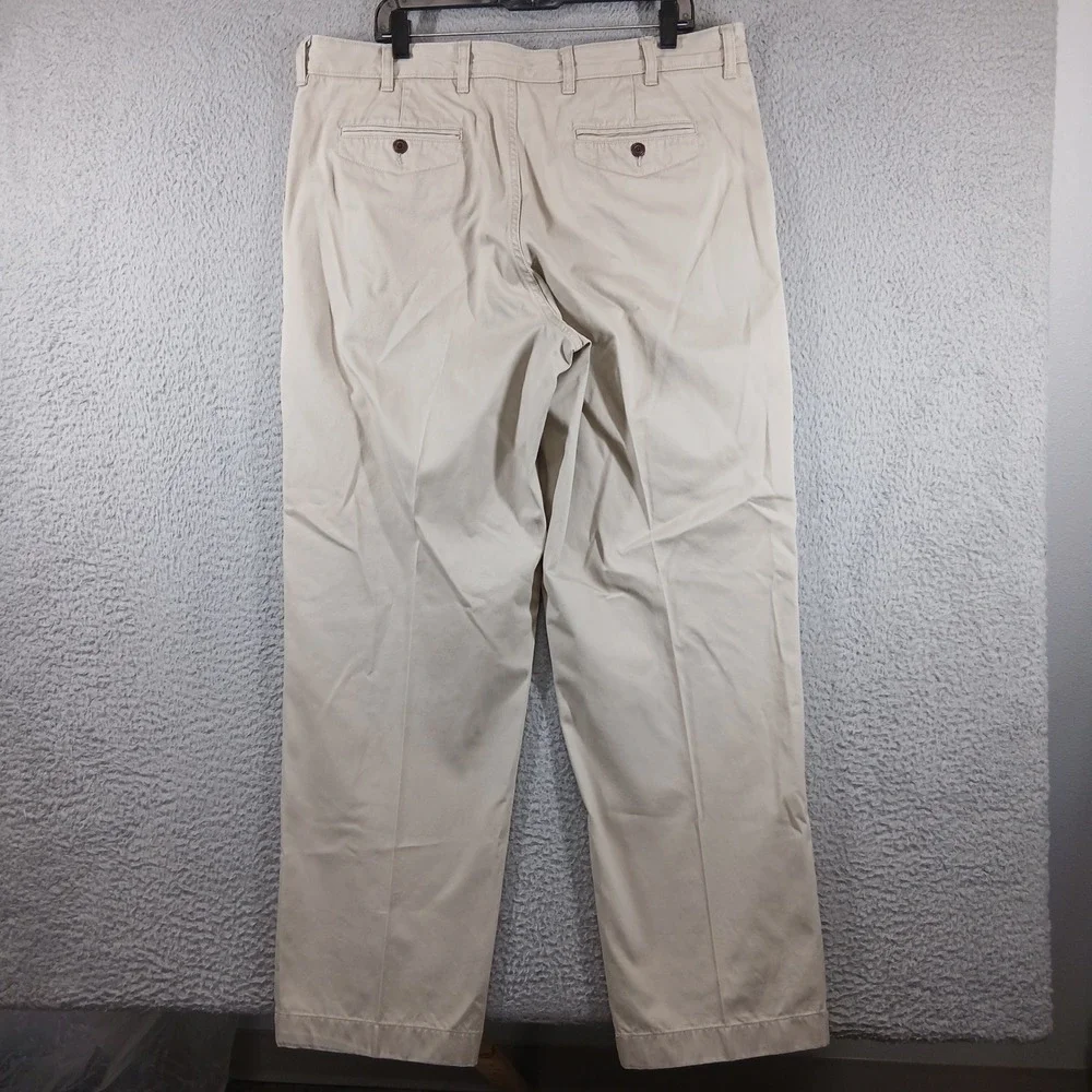 L.L. Bean Natural Fit Khaki Chino Pants 38x32